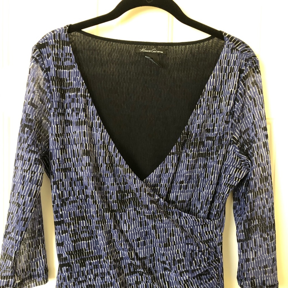 Kenneth Cole Faux Wrap Top